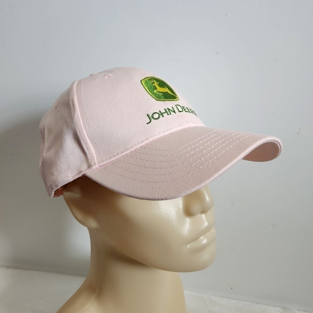 John Deere Soft Pink Baseball Hat Cap NWT - Picture 2 of 15
